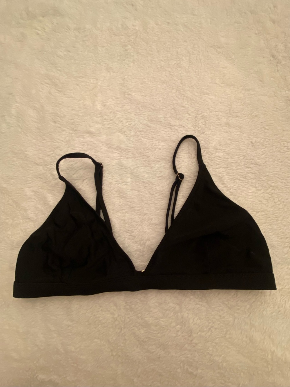 Black Triangle adjustable bikini top